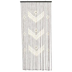 #N/A Rideau de porte perles bambou (90 x 200 cm) Roy Marron