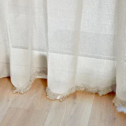 LUANCE Rideau de porte tissé (135 x 225 cm) Natural Ecru Online