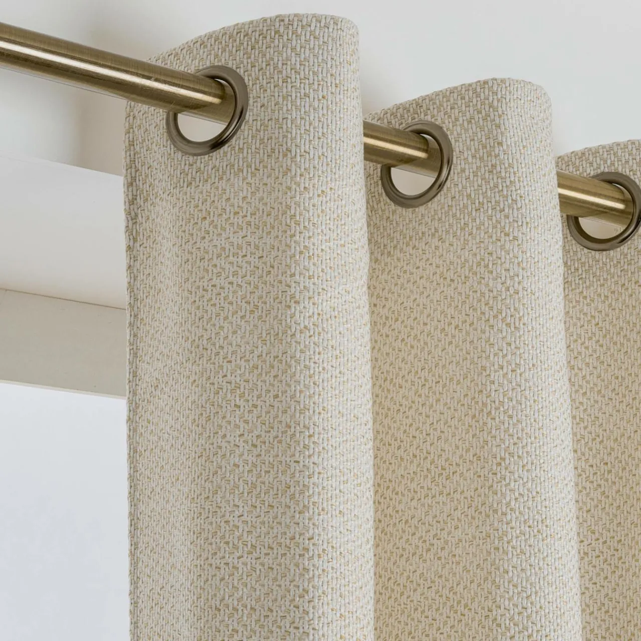 EMINZA Rideau effet chiné (140 x 240 cm) James sable Beige Online