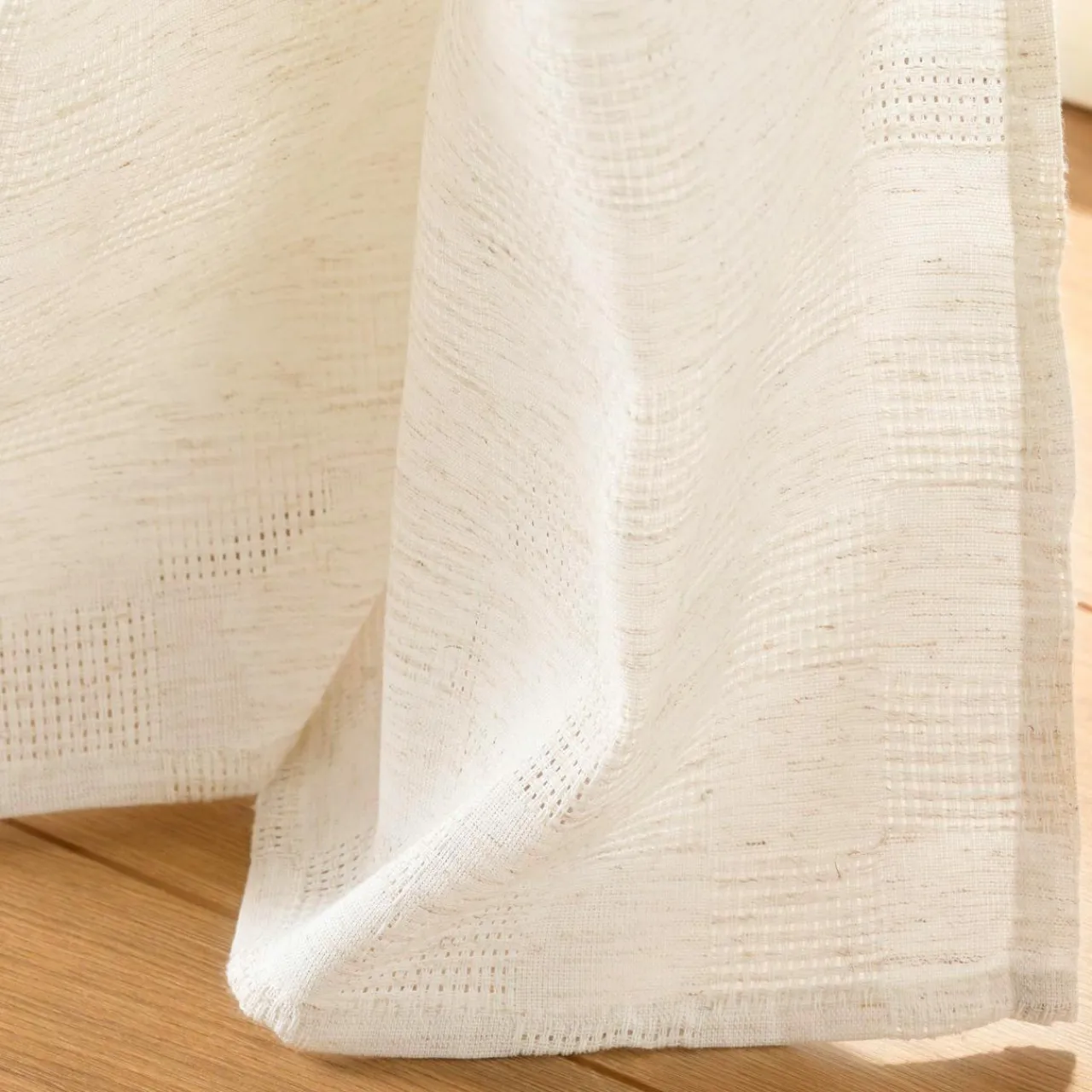 douceur d'intu017drieur Rideau effet lin tissé (140 x 260 cm) Logan Ecru Best