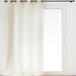 douceur d'intu017drieur Rideau effet lin tissé (140 x 260 cm) Logan Ecru Best
