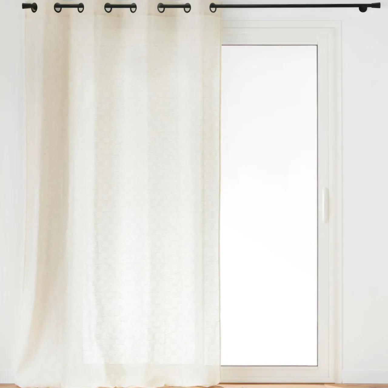 douceur d'intu017drieur Rideau effet lin tissé (140 x 260 cm) Logan Ecru Best