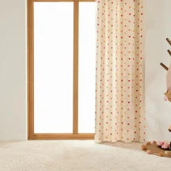 Atmosphera cru017dateur d'intu017drieur for kids Rideau enfant coton recyclé (140 x 260 cm) Amour Multicolore Discount