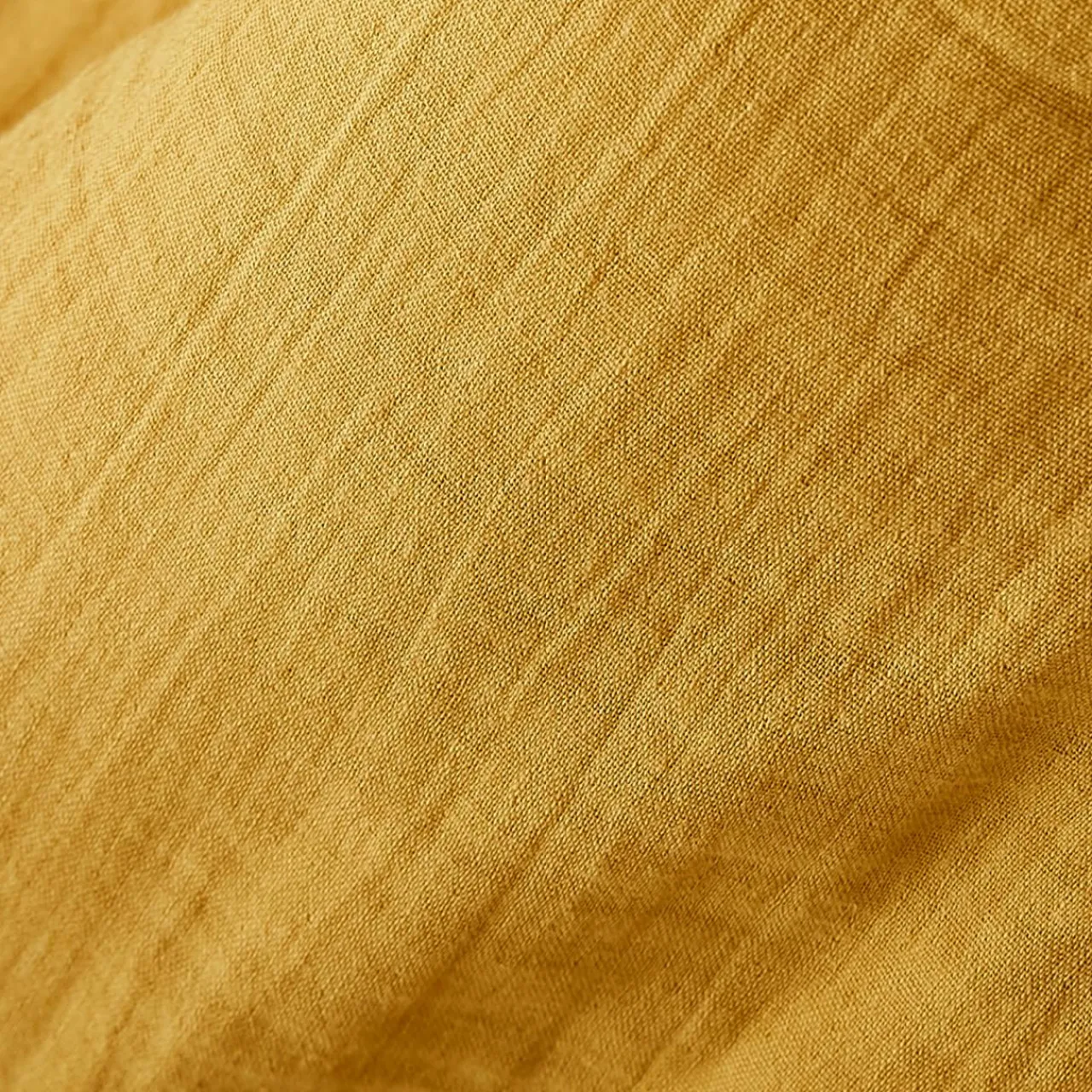 EMINZA Rideau gaze de coton galon fronceur (140 x 240 cm) Gaïa Jaune safran Hot
