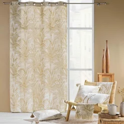 douceur d'intu017drieur Rideau œillets coton (140 x 240 cm) Dune Beige Hot