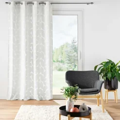 douceur d'intu017drieur Rideau œillets velours (135 x 260 cm) Geolia Blanc Outlet