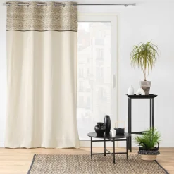 douceur d'intu017drieur Rideau œillets (140 x 240 cm) Camalia Ecru New