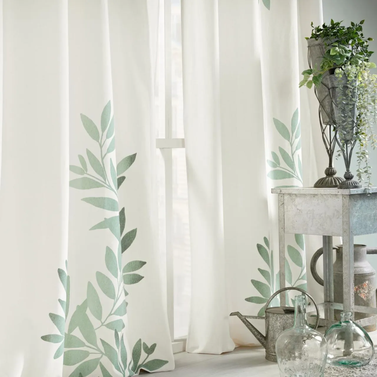douceur d'intu017drieur Rideau œillets (140 x 260 cm) Nymphea Vert menthe Sale