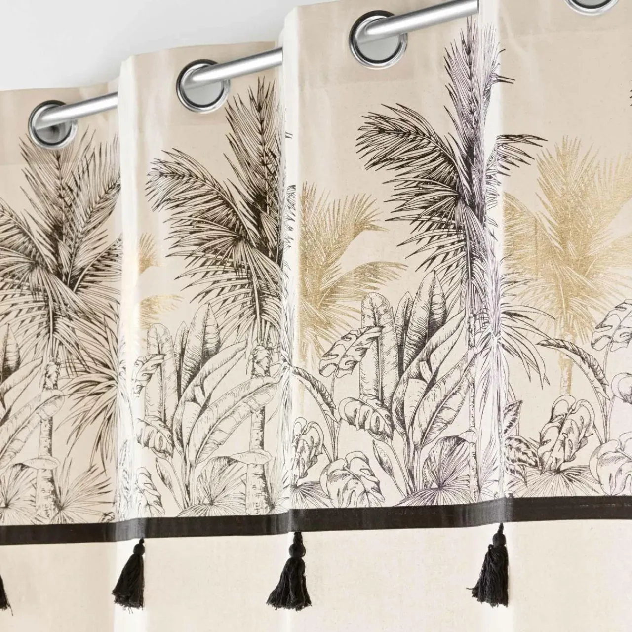 douceur d'intu017drieur Rideau œillets (140 x 240 cm) Papaya Ecru Hot