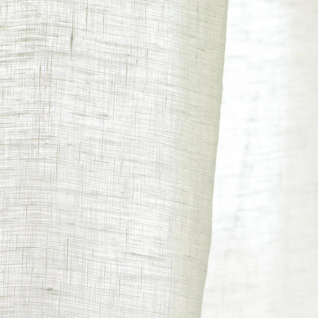 EMINZA Rideau lin lavé ajustable (140 x max 270 cm) Louise Blanc Clearance