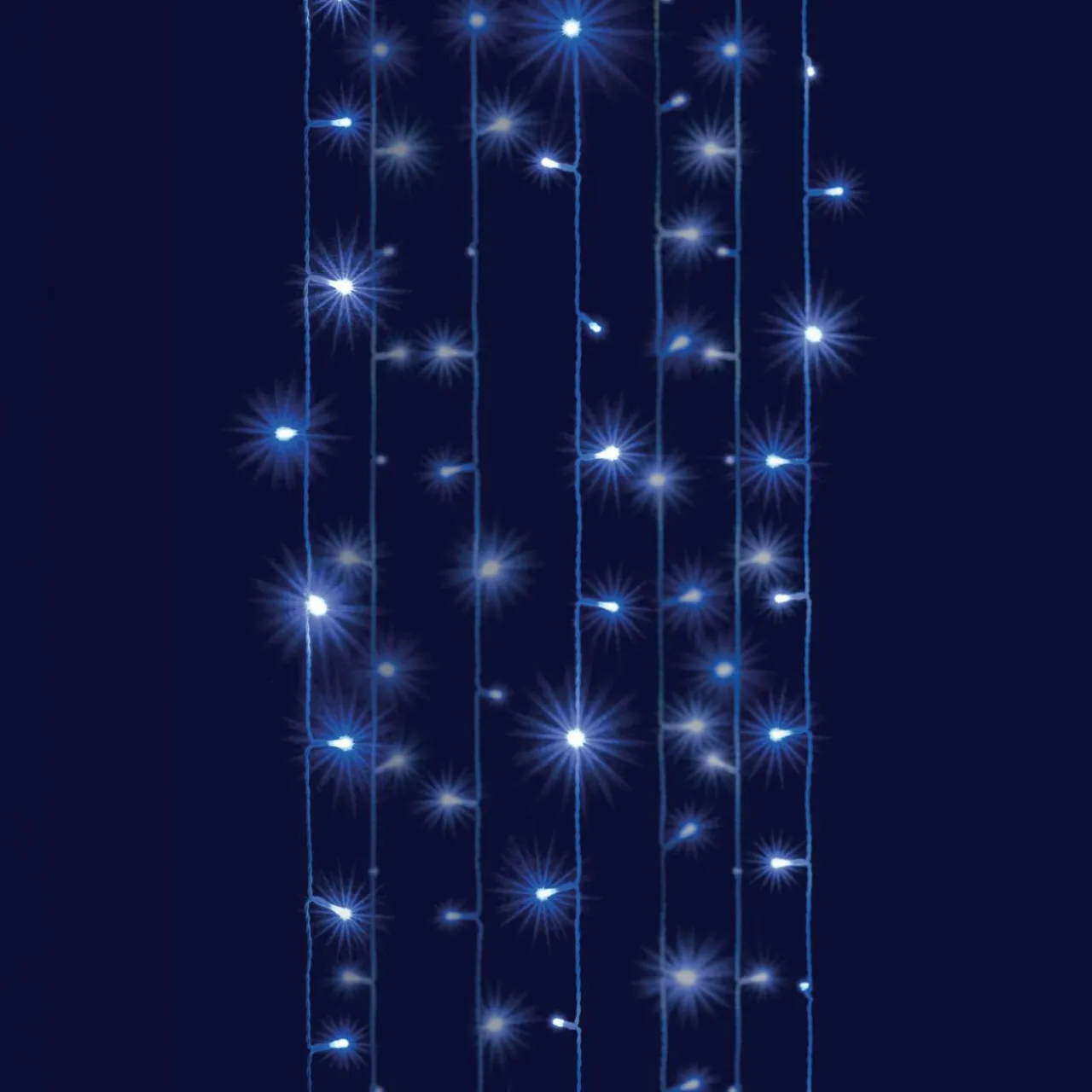 BLACHERE Rideau lumineux H2 m L2 m 96 LED Interconnectable Bicolore Bleu et blanc froid Bicolore Bleu Blanc froid Discount