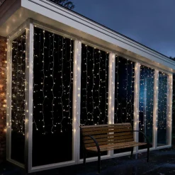 KAEMINGK Rideau lumineux H1,50 m L2,25 m 240 LED Super chaser Blanc chaud New