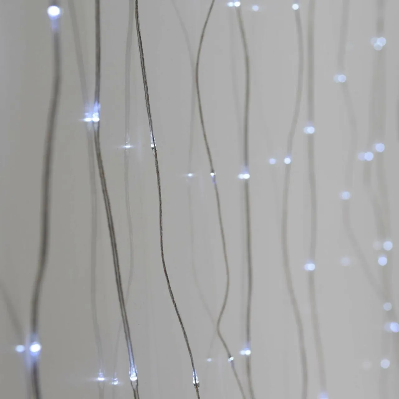 KOOPMAN Rideau lumineux H1,90 m L1,90 m 400 Micro LED Blanc froid Clearance
