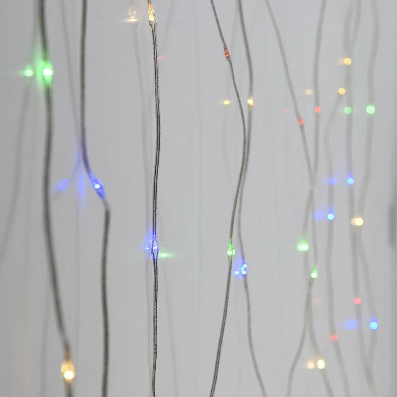 KOOPMAN Rideau lumineux H1,90 m L1,90 m 400 Micro LED Multicolore