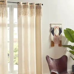 ATMOSPHERA Rideau macramé (140 x 260 cm) Ritual Beige Best