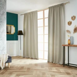 EMINZA Rideau obscurcissant galon fronceur (140 x 260 cm) Dark Taupe Online
