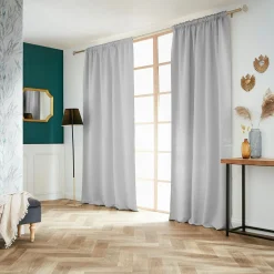 EMINZA Rideau obscurcissant galon fronceur (140 x 260 cm) Dark Gris clair Online