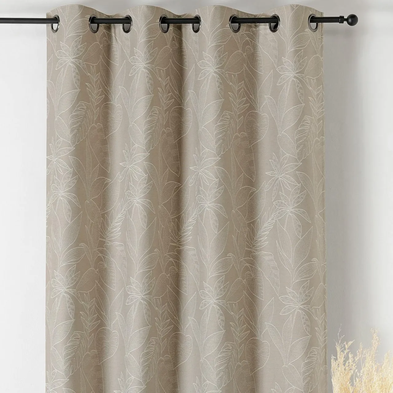 LINDER Rideau obscurcissant isolant (140 x 240 cm) Bengale Beige New