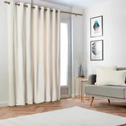 EMINZA Rideau obscurcissant thermique (280 x 240 cm) Minuit sable Beige