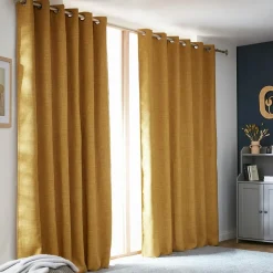 EMINZA Rideau obscurcissant thermique (180 x 260 cm) Alba Jaune moutarde