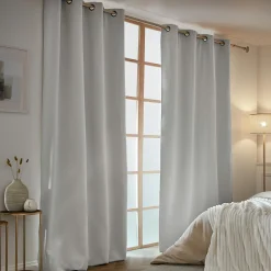 EMINZA Rideau obscurcissant thermique (140 x 280 cm) Calore Gris clair Outlet