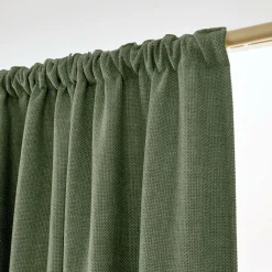 EMINZA Rideau obscurcissant thermique galon fronceur (140 x 240 cm) Alba Vert kaki Outlet