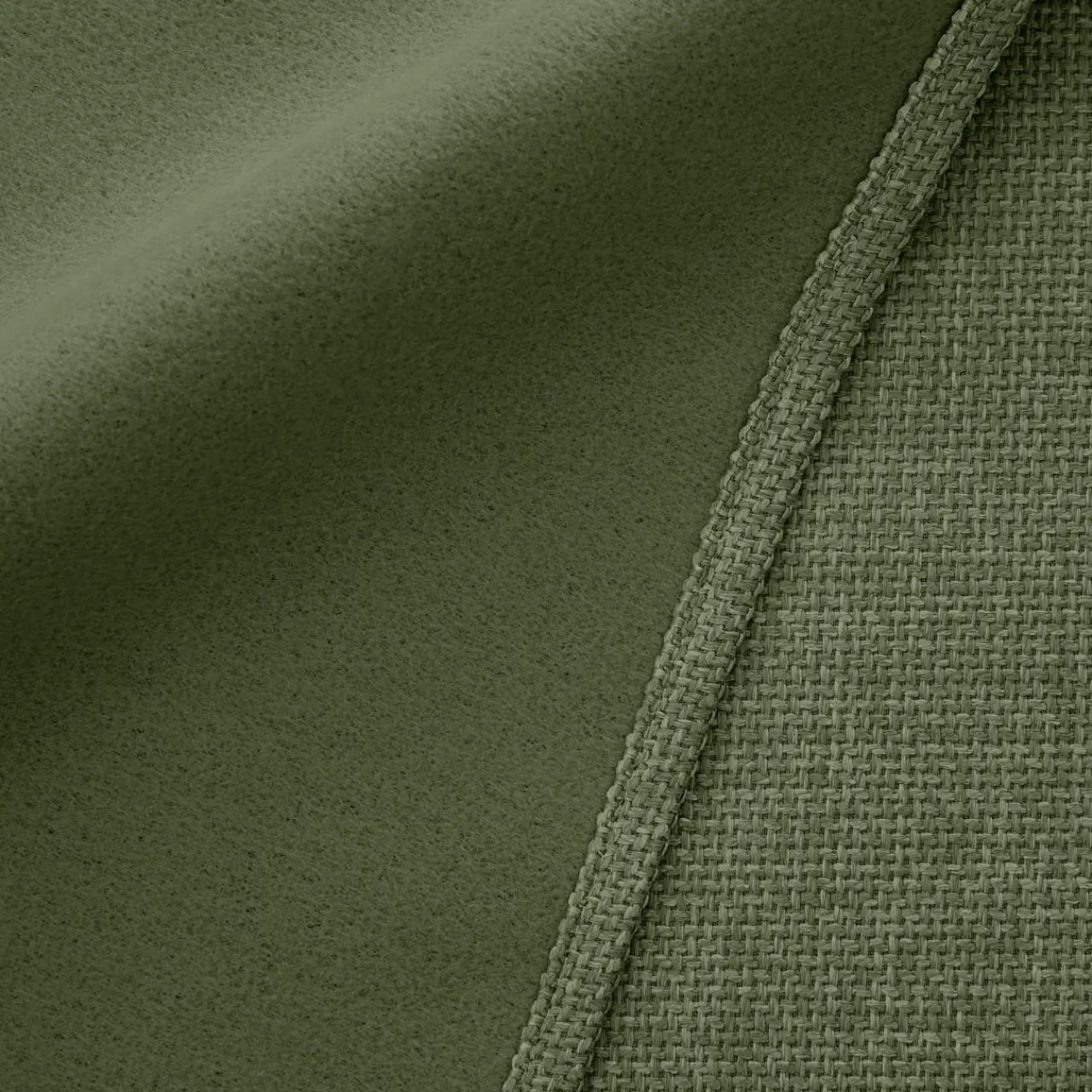 EMINZA Rideau obscurcissant thermique galon fronceur (140 x 240 cm) Alba Vert kaki Outlet
