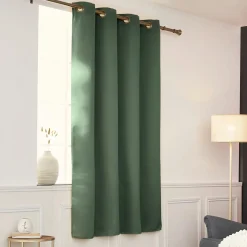 EMINZA Rideau obscurcissant thermique (140 x 180 cm) Calore Vert romarin Outlet