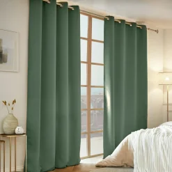 EMINZA Rideau obscurcissant thermique (140 x 280 cm) Calore Vert romarin Best