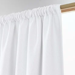EMINZA Rideau obscurcissant thermique galon fronceur (140 x 240 cm) Alba perle Blanc Discount