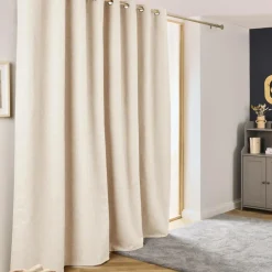 EMINZA Rideau obscurcissant thermique (280 x 240 cm) Alba grège Beige New