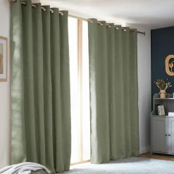 EMINZA Rideau obscurcissant thermique (180 x 260 cm) Alba Vert romarin Outlet