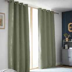 EMINZA Rideau obscurcissant thermique (140 x 240 cm) Alba Vert romarin Discount