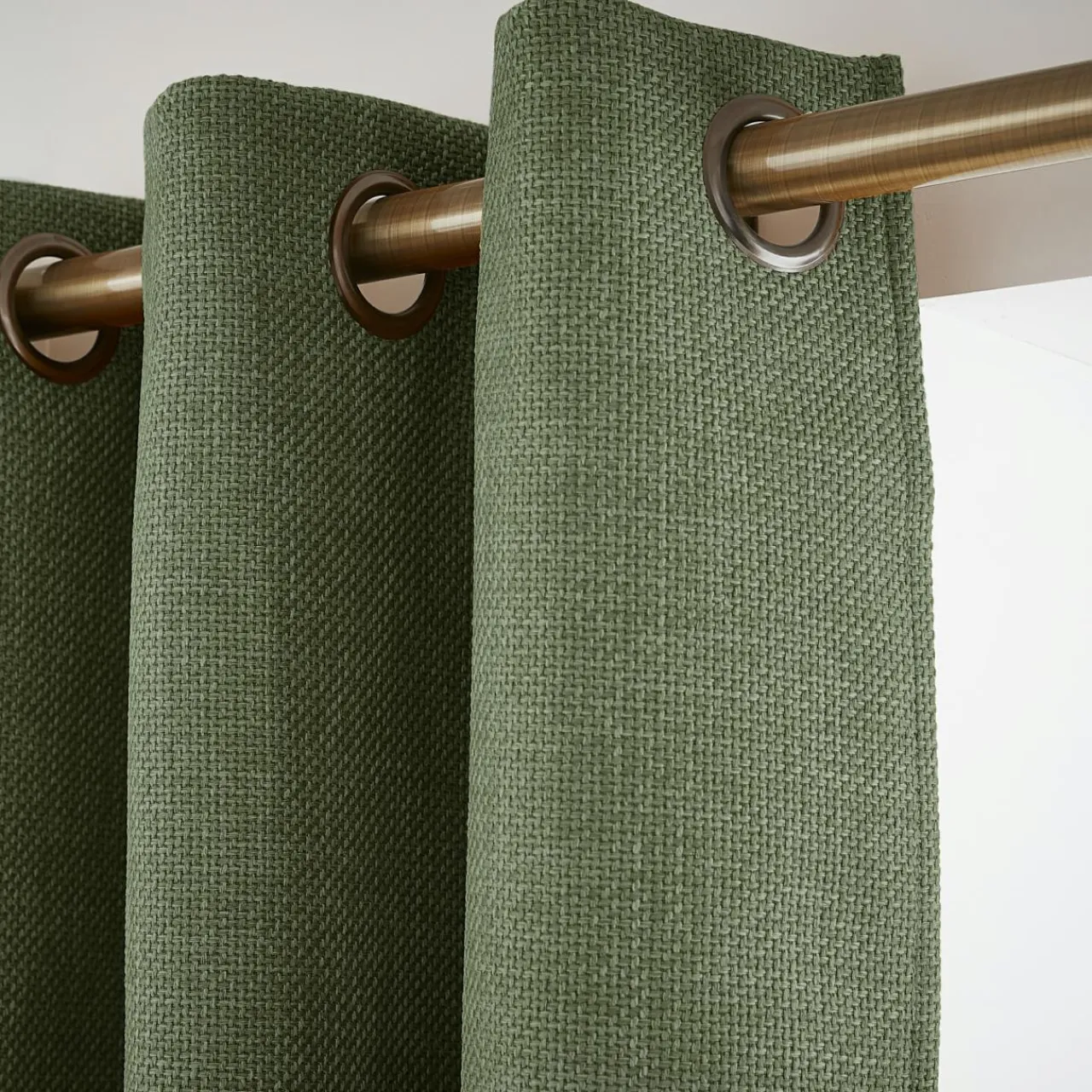 EMINZA Rideau obscurcissant thermique (140 x 280 cm) Alba Vert kaki Discount
