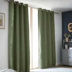 EMINZA Rideau obscurcissant thermique (140 x 280 cm) Alba Vert kaki Discount