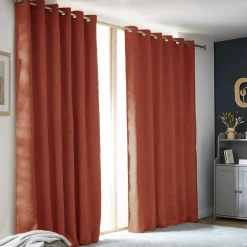 EMINZA Rideau obscurcissant thermique (180 x 260 cm) Alba Terracotta