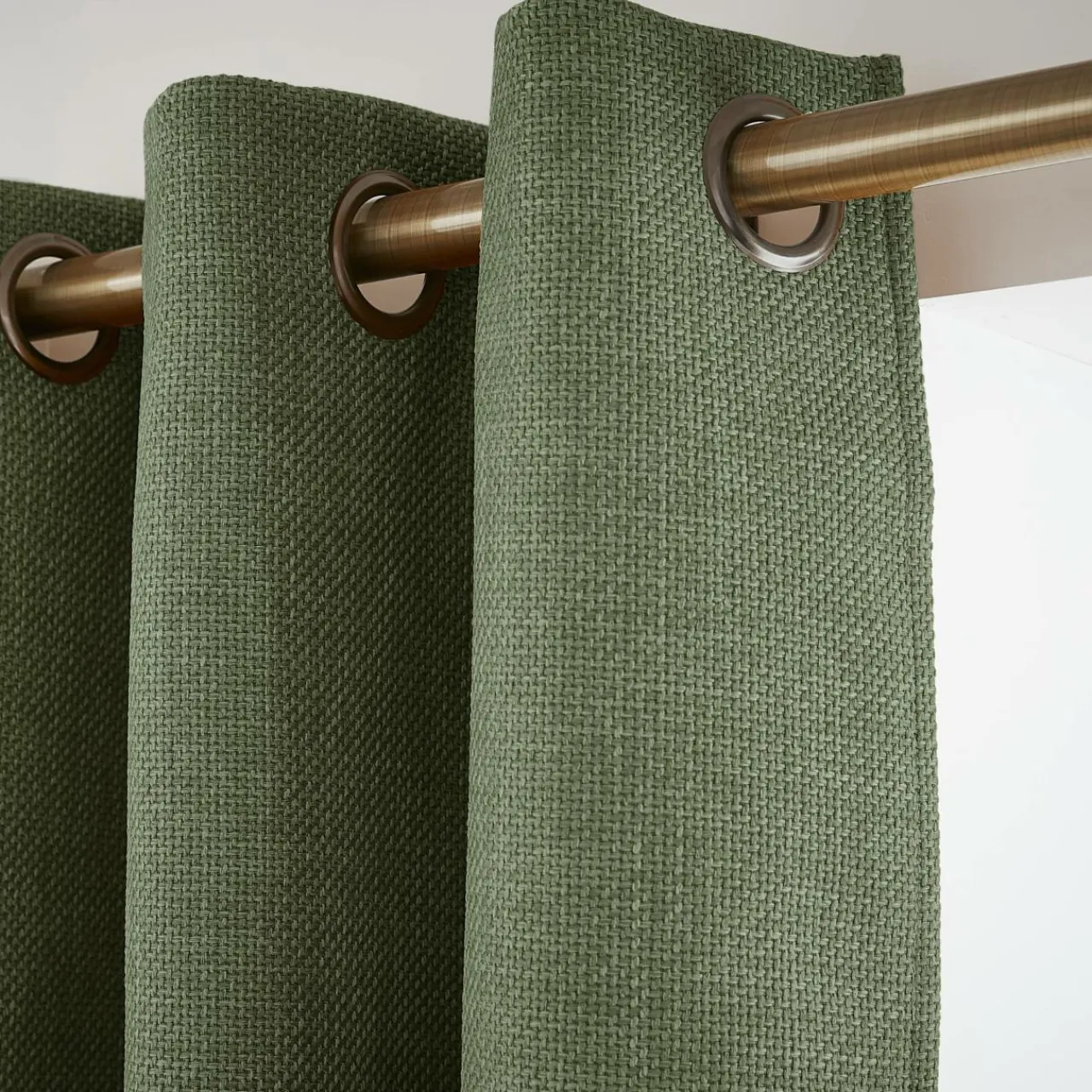 EMINZA Rideau obscurcissant thermique (280 x 240 cm) Alba Vert kaki Discount