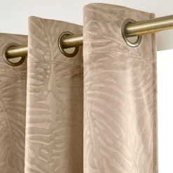 EMINZA Rideau obscurcissant velours (140 x 240 cm) Fern Taupe Outlet