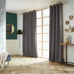EMINZA Rideau obscurcissant (140 x 260 cm) Dark Gris Anthracite Outlet