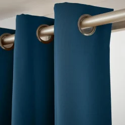 EMINZA Rideau obscurcissant (140 x 280 cm) Dark Bleu pétrole Discount