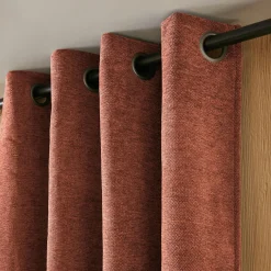 EMINZA Rideau occultant isolant Total Blackout (140 x 240 cm) Magnus Terracotta Hot