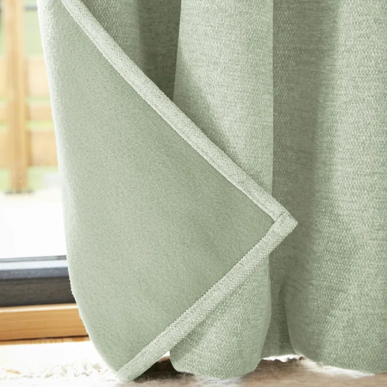 EMINZA Rideau occultant isolant Total Blackout (140 x 180 cm) Magnus Vert Eucalyptus New