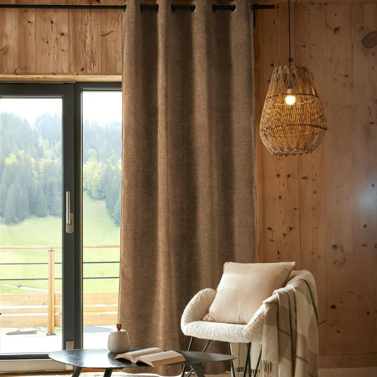 EMINZA Rideau occultant isolant Total Blackout (140 x 240 cm) Magnus Camel Best