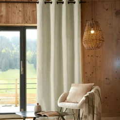 EMINZA Rideau occultant isolant Total Blackout (140 x 240 cm) Magnus Beige New