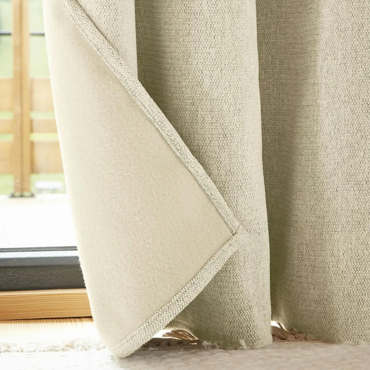 EMINZA Rideau occultant isolant Total Blackout (140 x 240 cm) Magnus Beige New