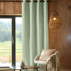 EMINZA Rideau occultant isolant Total Blackout (140 x 240 cm) Magnus Vert Eucalyptus Outlet