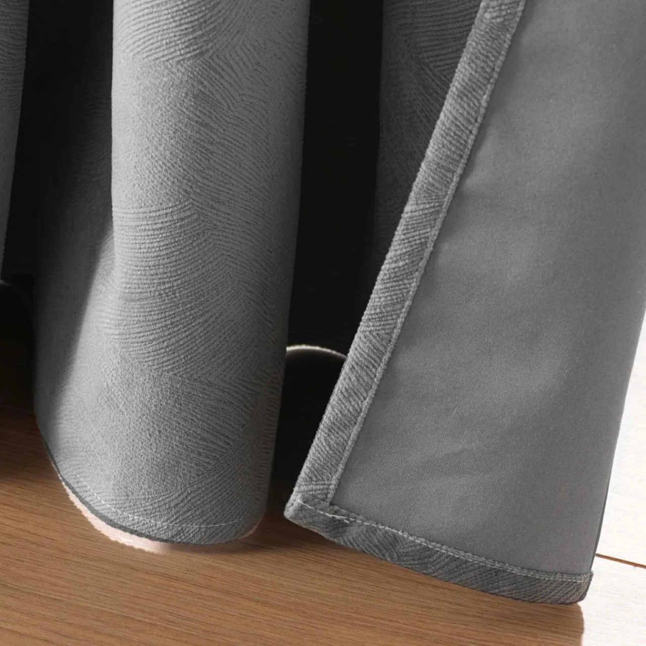 douceur d'intu017drieur Rideau occultant velours (140 x 260 cm) Olympe Gris Anthracite Sale