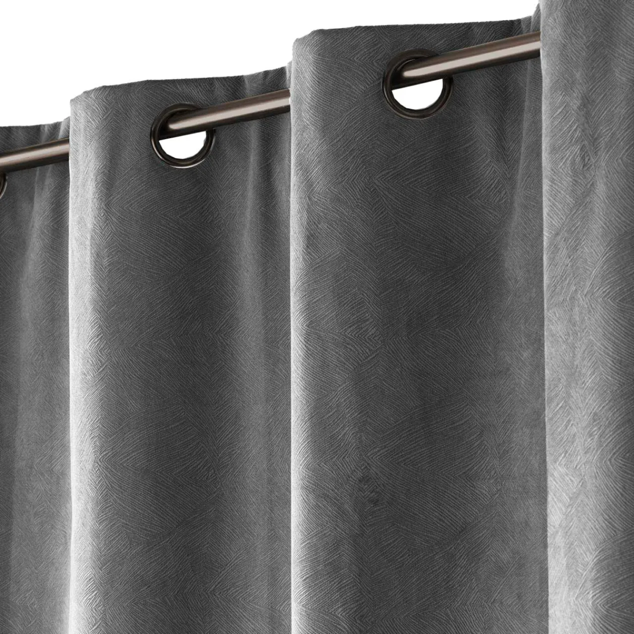 douceur d'intu017drieur Rideau occultant velours (140 x 260 cm) Olympe Gris Anthracite Sale