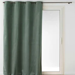 douceur d'intu017drieur Rideau occultant velours (140 x 260 cm) Olympe Vert kaki Hot