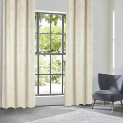 Atmosphera, cru017dateur d'intu017drieur Rideau occultant velours (135 x 260 cm) Fuji Ecru Online